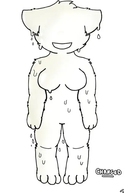 A real life female light latex beast