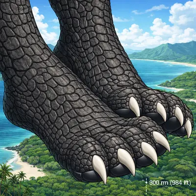 Godzilla x Kong: Godzilla’s Meaty Paws