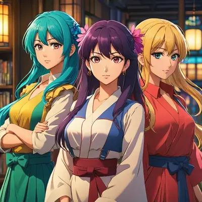 three women