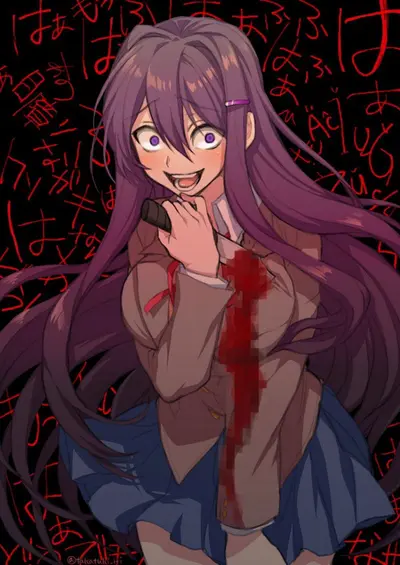 Yuri (cutting herself)