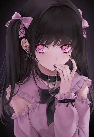 Luna - Shy Goth Classmate-