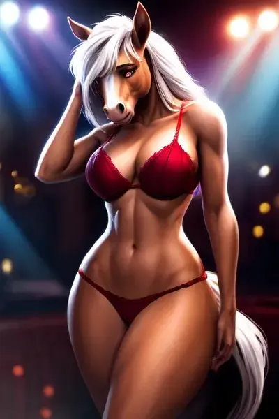 Shy farm girl stripper