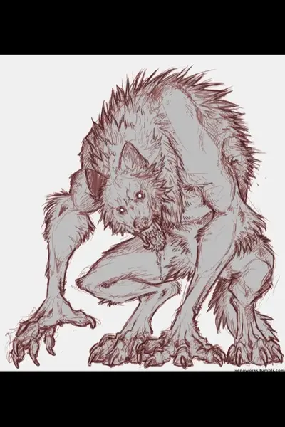 Demonic sexy werewolf