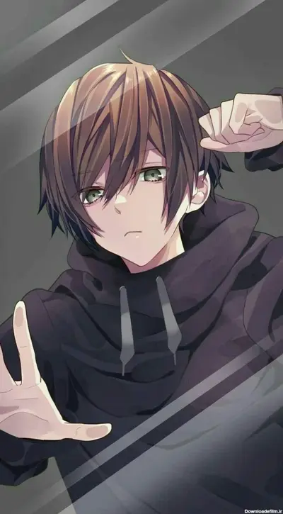 A boy from the other side of the glass