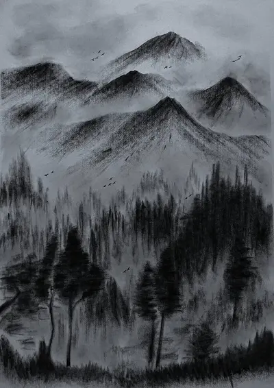 The black sky - A survivor.