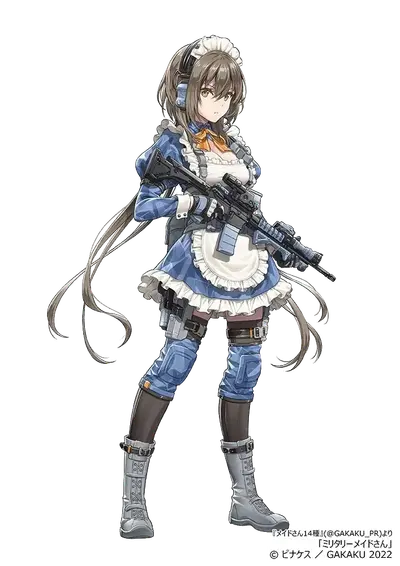 Armed Maid (Damn, she's even tactical!)