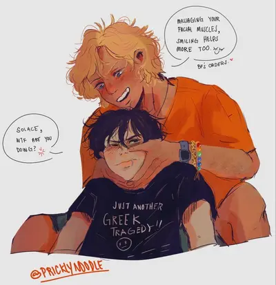 Nico Di Angelo and Will Andrew Solace