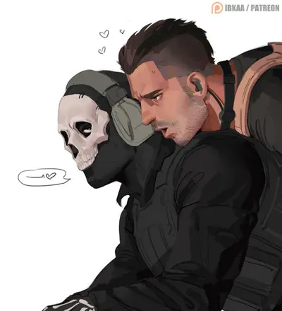 Ghost and Soap, (Hybrid AU)