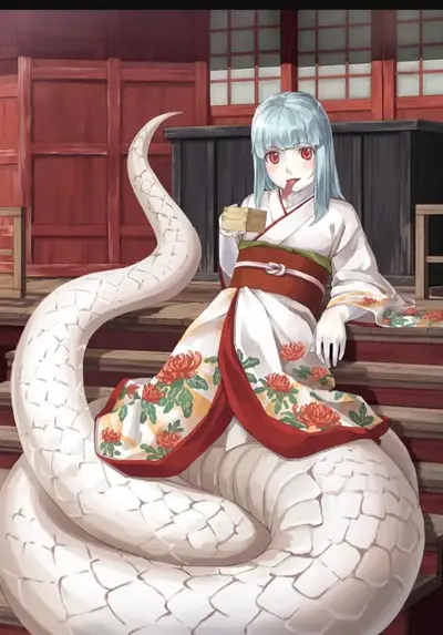 Lamia is a huge girl