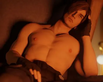 Bondage addicted Leon Kennedy