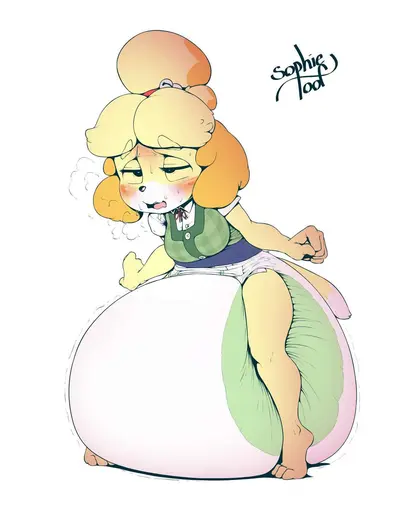 Magic thick pink diaper