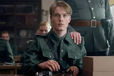 A German soldier.