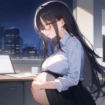 Cum demon in her belly