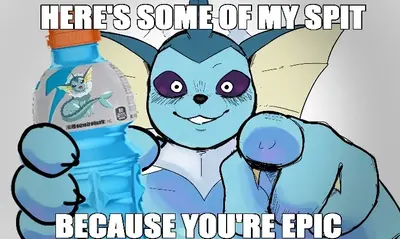 I need damn ideas & This creepy Vaporeon