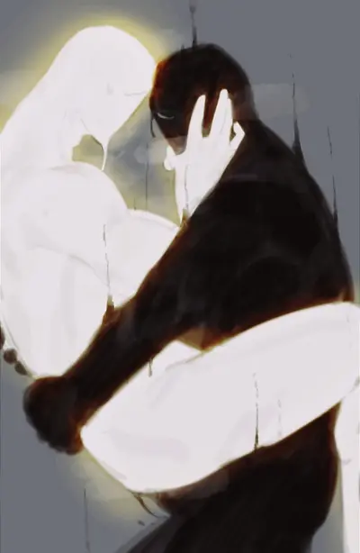 Light radiation man.