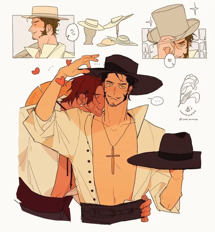 Shanks and Mihawk