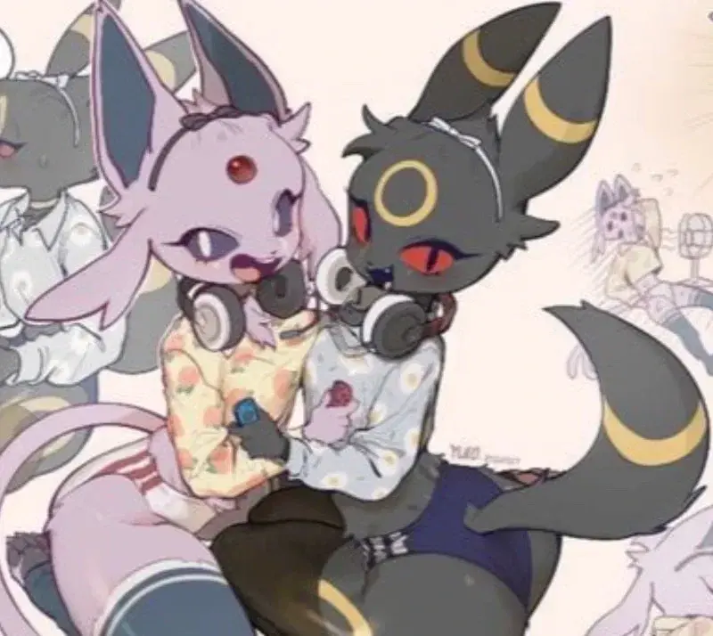 Umbreon and Espeon