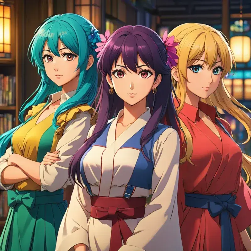 three women