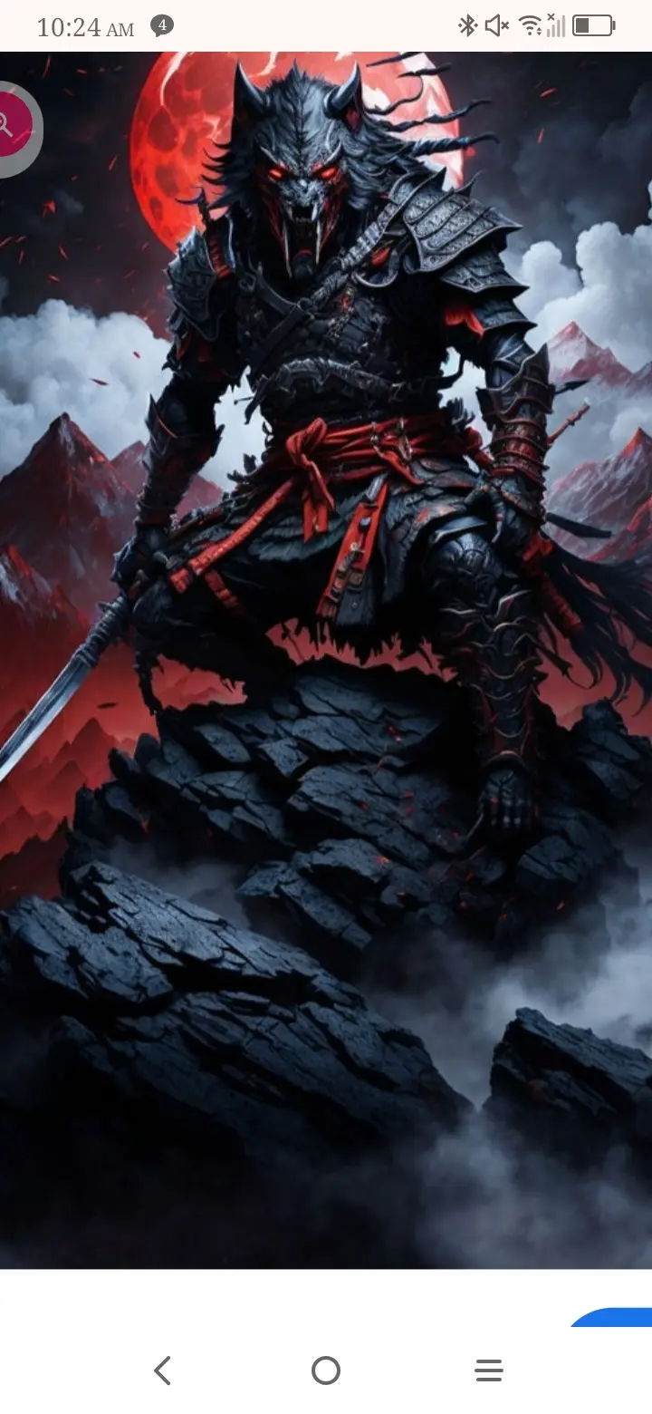 The badass samurai werewolf
