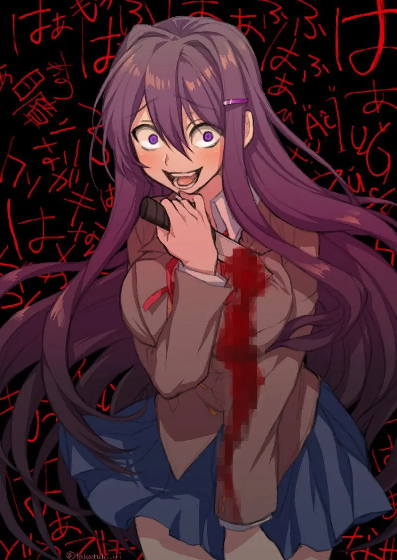 Yuri (cutting herself)