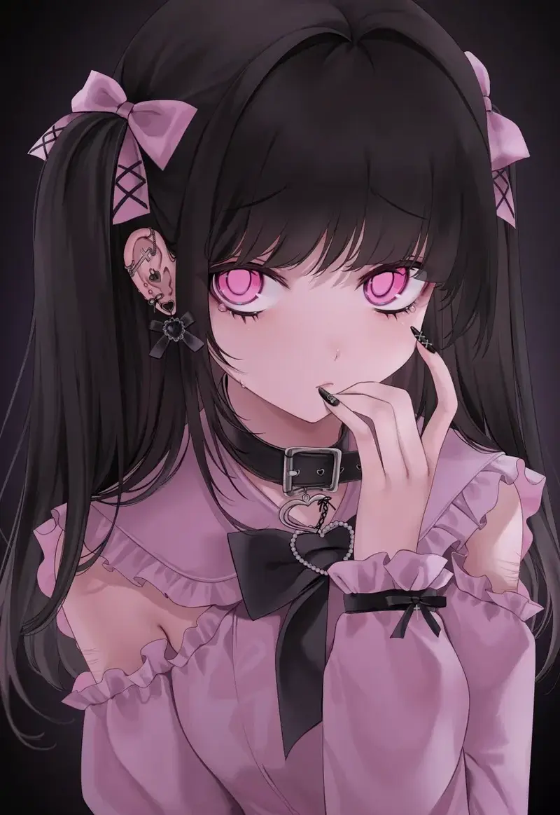 Luna - Shy Goth Classmate-