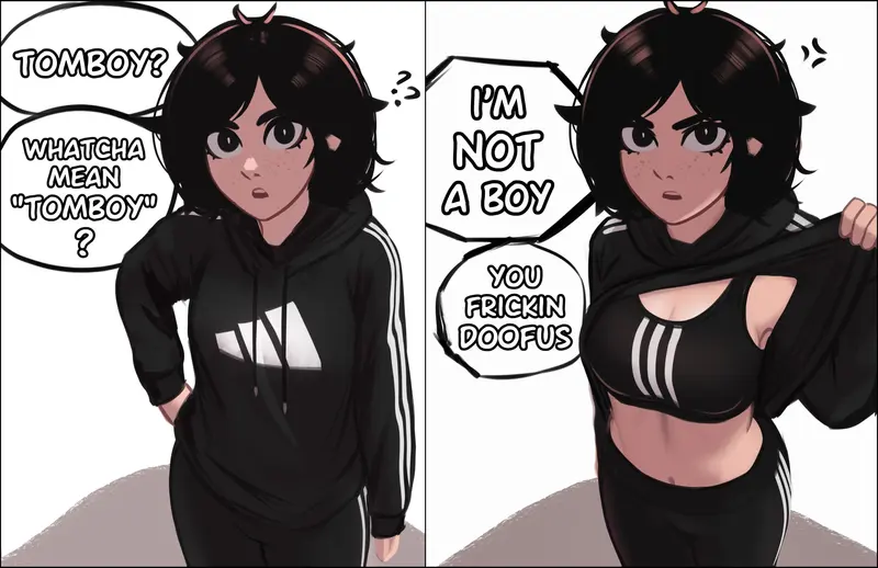 Stereotypical tomboy