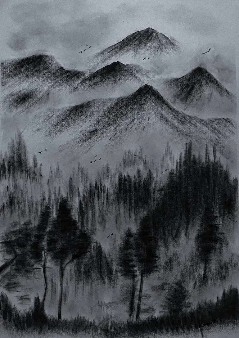 The black sky - A survivor.