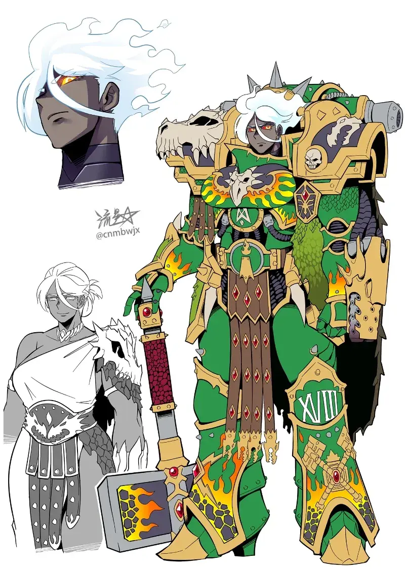 Vulkan Primarch of the Salamanders.