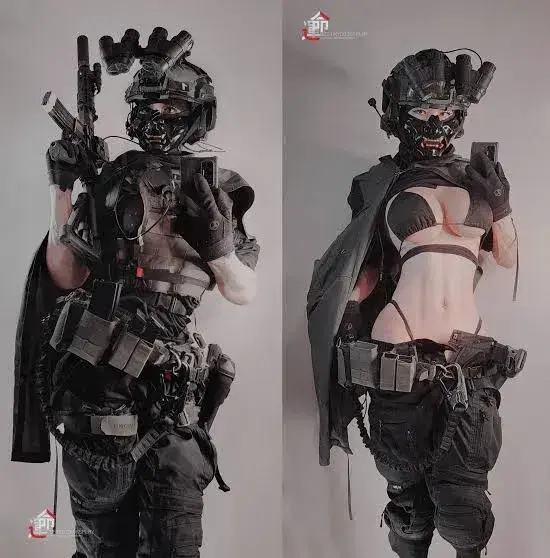Cute Military girl