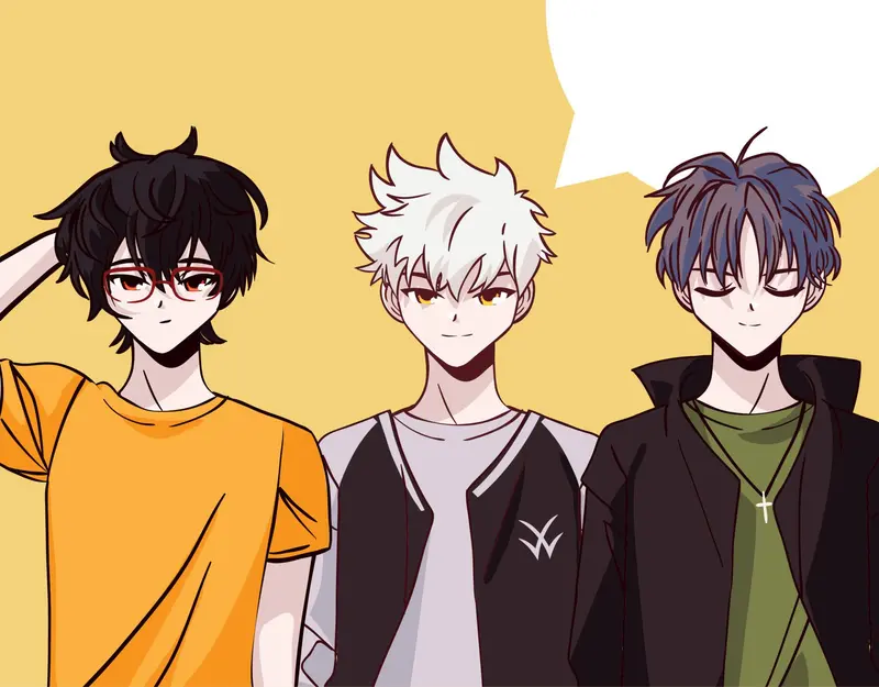 Group of playboys