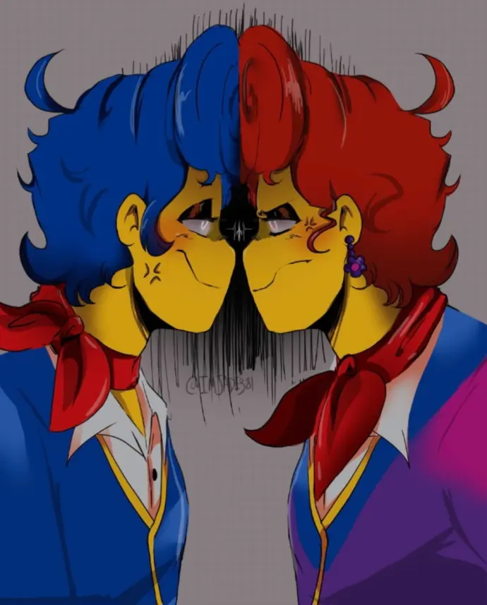 Opposite and Wally 