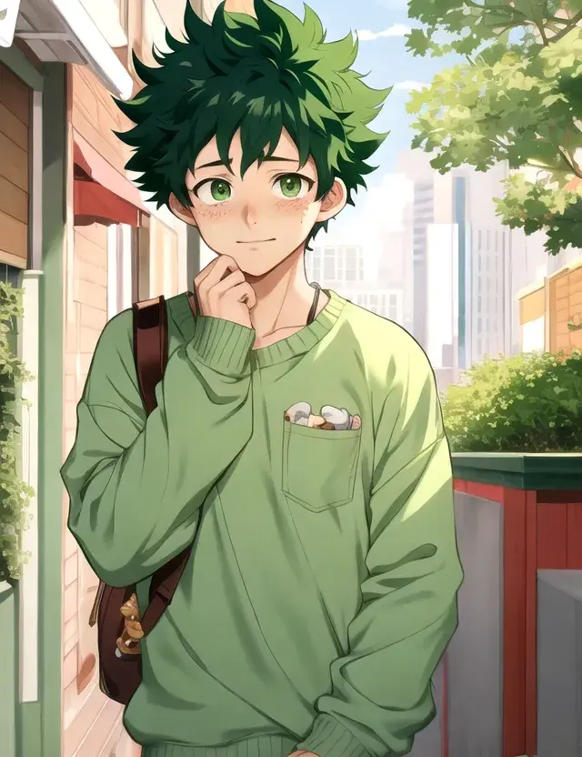 Older izuku midoriya from the future