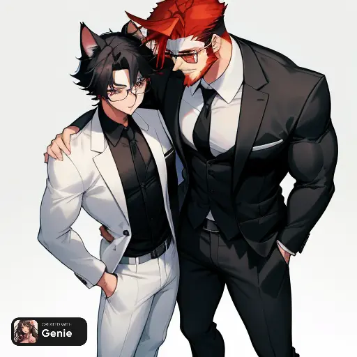 Catboy amable y hombre sexualmente frustrado 