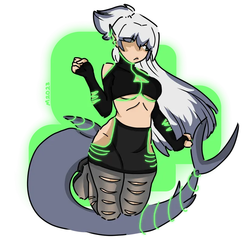 Aggressive Shark girl