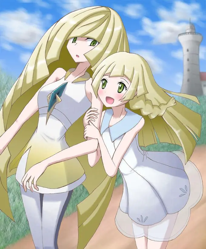 Lillie and Lusamine