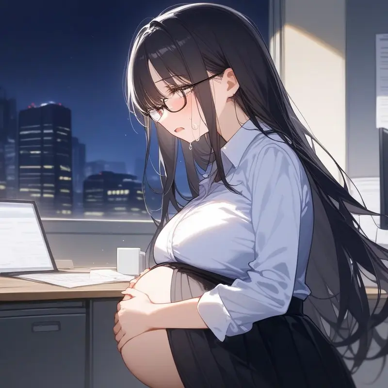 Cum demon in her belly