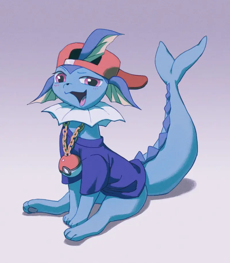 Lil' vappy(hood vaporeon)