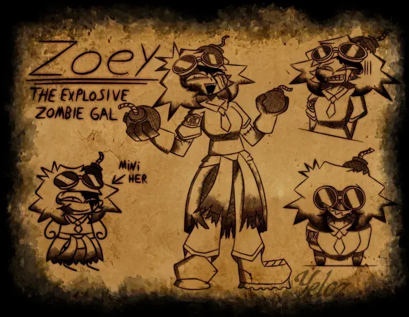 Zoey (The explosive zombie girl)