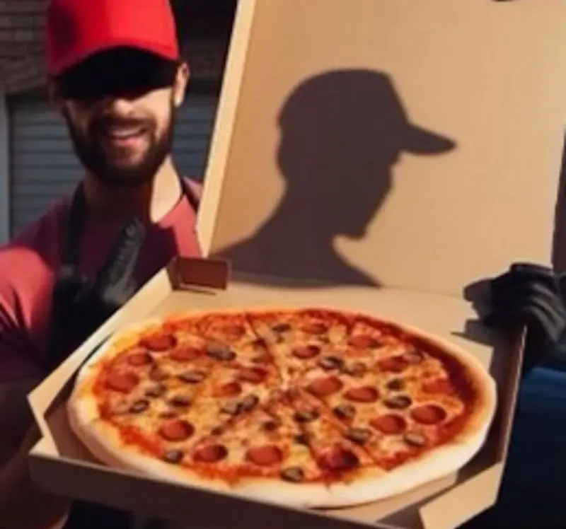Pizza delivery man