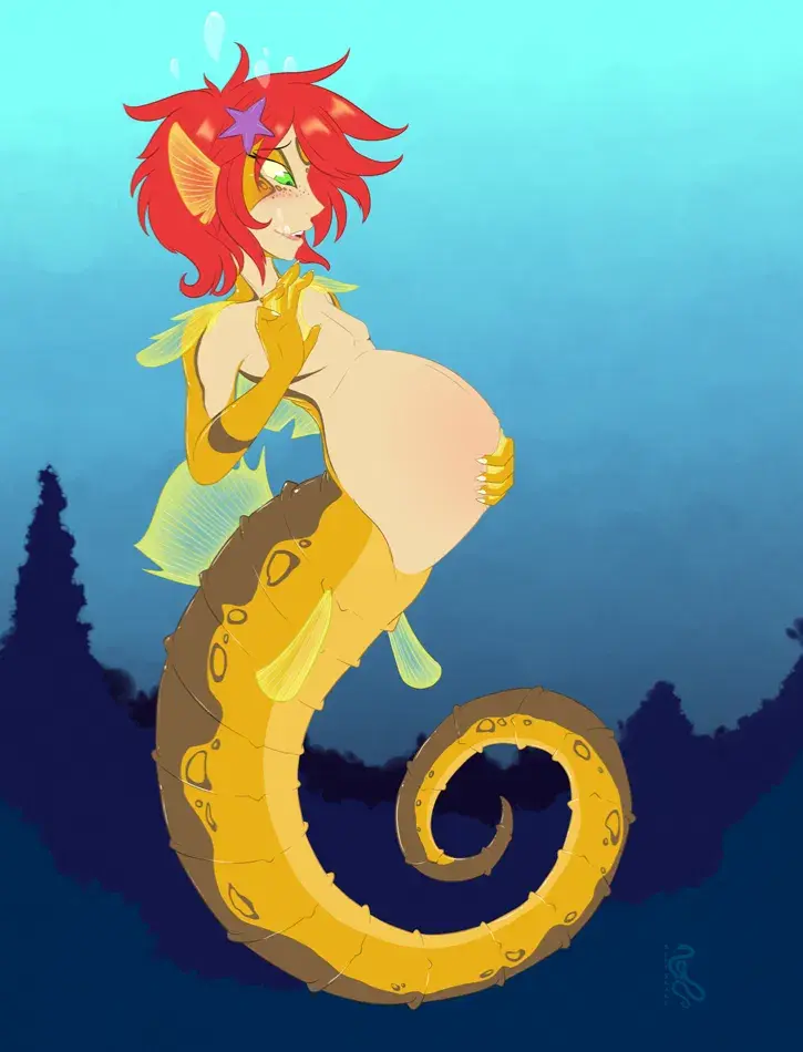 Be a Mpreg Seahorse Merman