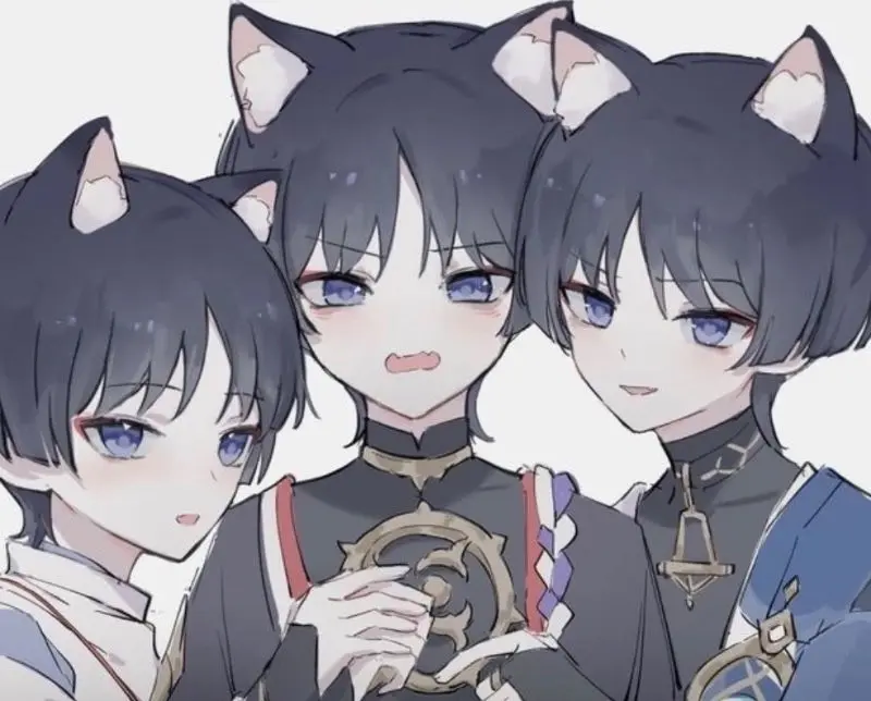 Three scaramouche cat boys 