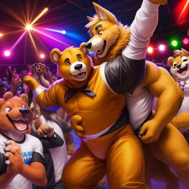 Dancing Bear (Furry man on men)