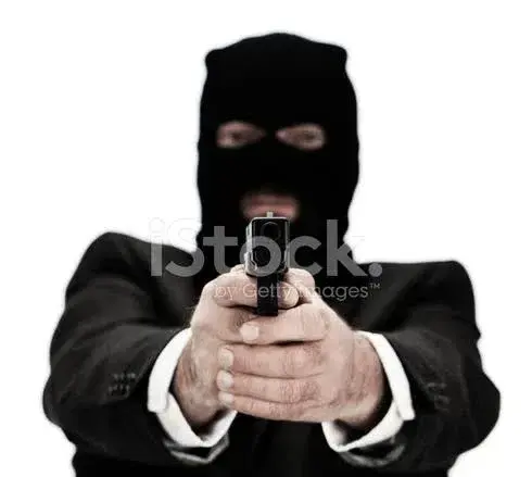 Robber with Gun