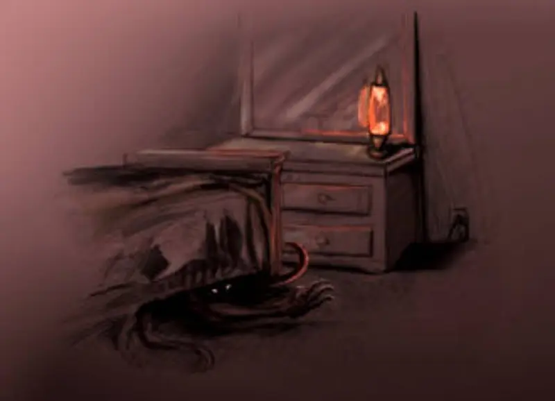 Monster under the bed 