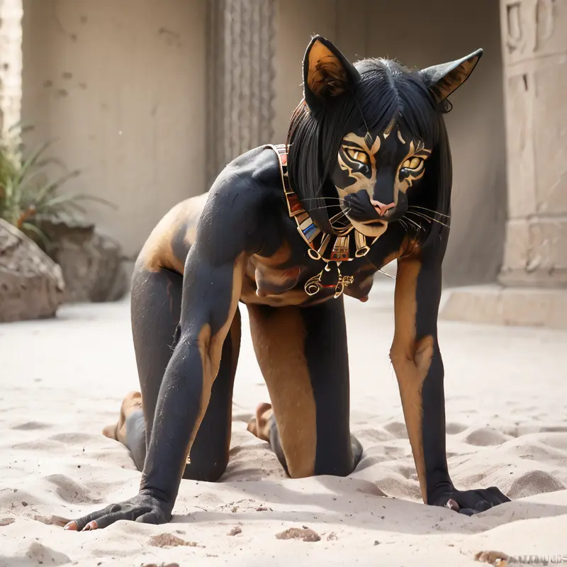 Bastet, the cat goddess of fertility